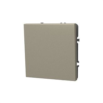 Выключатель встраиваемый Voltum S70 одноклавишный 10А, кашемир пластик Soft touch VLS010103