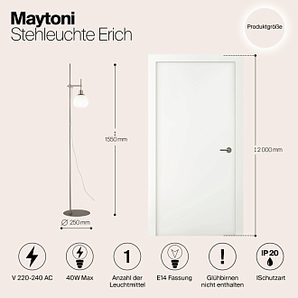 Торшер Maytoni Erich MOD221-FL-01-N, никель