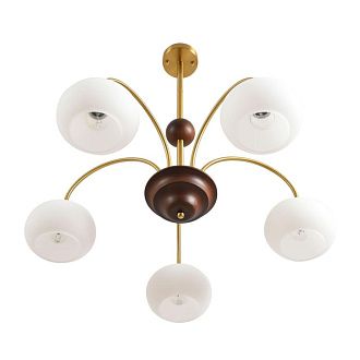 Люстра потолочная *67*65-65 см, 5*E27*60W, Lumion Larina 8323/5C, латунь