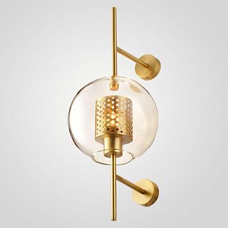 Бра CATCH WALL ball L58 brass 25*25*58 см, 1*E27*60W, ImperiumLoft CATCHWALL01, Латунь