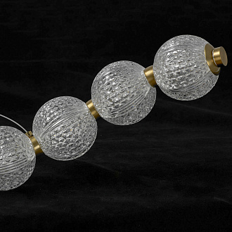 Линейно-подвесной светильник 100*8*30/160 см, 13*LED*3W 4000K Lussole Cayuga LSP-7184 Бронзовый