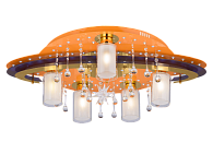 Люстра L790 x W550 x H200, мм, 6*40W (240W), OG+CR WT(Оранжевый+Хром) Sfera Sveta 8364/5+1 OG+CR WT