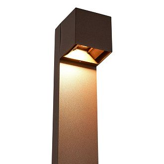 Садово-парковый светильник 15,8*13,9*80 см, *LED*12W, 3000K, ST-Luce BRIK SL9513.605.01, коричневый