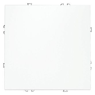 Выключатель встраиваемый Voltum S70 одноклавишный 10А, белый матовый пластик Soft touch VLS010102