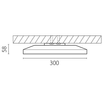 Светильник *30*5,8 см, *18W, 4000K, Lightstar Arco Eco 225730, Белый
