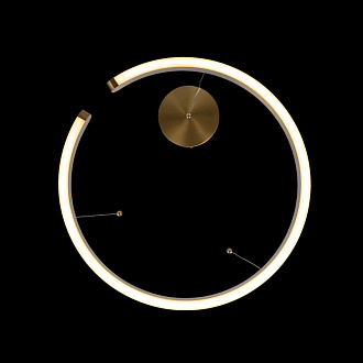 Подвесной светильник *80*15 см, 1*LED*36W, 3000K, Loft It Ring 10013L, Латунь