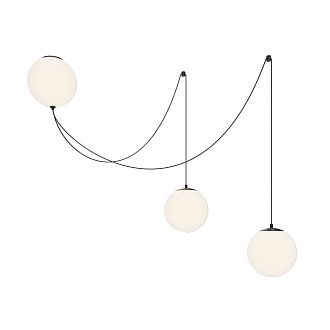 Подвесной светильник 20*40-300 см, *LED*26W, 3000K, Maytoni Twins MOD427PL-L30B3K1, Черный