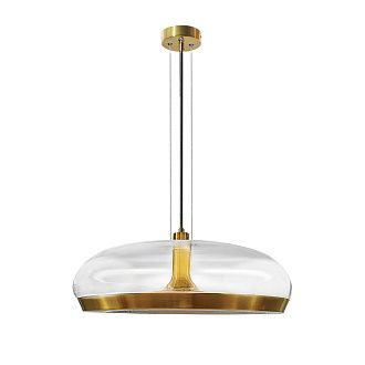 Подвесной светильник 16*38 см, 1*LED, 32W, 3000K Divinare Sonata 5740/17 SP-12, Латунь
