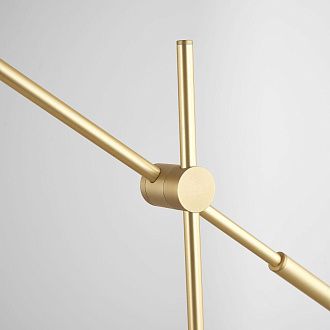 Торшер BOLIA LEAVES Brass 169*98*169 см, 1*LED*4W, ImperiumLoft 41.212, Белый, Золотистый