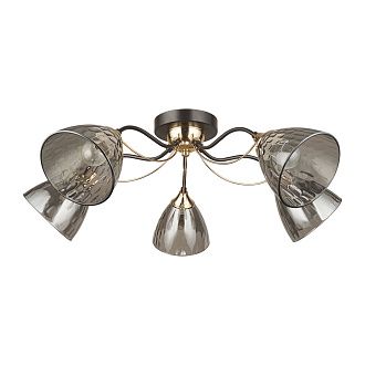 Люстра 24*66 см, 5*E27, 60W, Arte Lamp Lily A4366PL-5BK, Черный