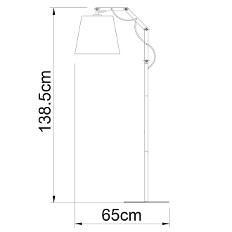 Торшер ArteLamp Pinoccio A5700PN-1WH белый