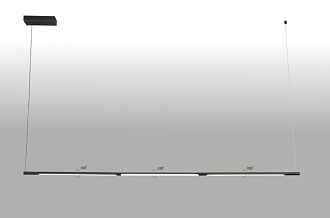 Светильник подвесной 3*11W, 3000K, 177*8 см, Crystal Lux LARGO SP33W L1770 BLACK Черный