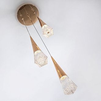 Подвесной светильник 21*21*90 см, LED 9W, 4000K, Золото MODELUX ML.3315.3