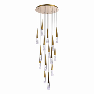 Люстра подвесная 60 см, 45W 3000K ST LUCE SOLLEN SL6111.203.15 Золотистый