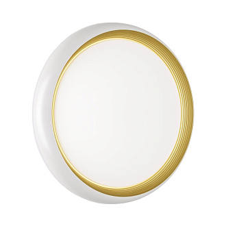 Cветильник 48*8,7 см, LED 70W, 3000-6000 К, IP43, белый/золотой, пластик Sonex Tofiq White, 7650/EL
