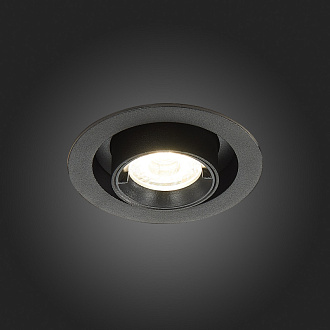 Встраиваемый светильник 9 см, 12W 4000K ST LUCE Встраиваемые светильники ST702.348.12 Черный, вр 7,5 см