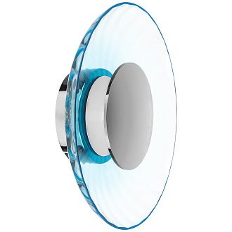 Настенно-потолочный светильник 42*10 см, 24W, 3000K, Lightstar Celesta 809025, Хром