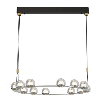 Подвесная люстра 82*157,5 см, 12*LED, 86.4W, 4000К, Favourite Rosio 4291-12P черный