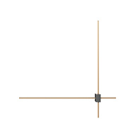 Бра 63*65 см, 12W, 3000K, 1150Lm, 2-3 м2 Maytoni Technical Pars C070WL-L12GB3K, черный-золото
