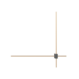 Бра 63*65 см, 12W, 3000K, 1150Lm, 2-3 м2 Maytoni Technical Pars C070WL-L12GB3K, черный-золото