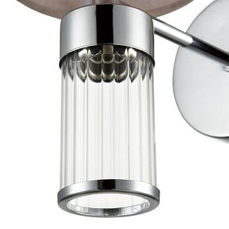 Бра 12*31 см, 1*E14 Lumion ARNIKA 6585/1W хром, бежевый