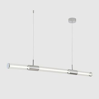 Светильник 120 см, 24W, 3000K, Crystal Lux LINEUP SP24W LED CHROME, хром