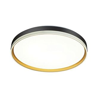 Настенно-потолочный светильник 49 см, 76W, 3000-6000K, Sonex Pale Savi 7619/ELN, черный-белый-золото
