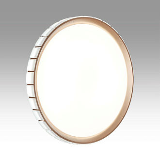 Cветильник 49,5*7,5 см, LED 70W, 3000-6000 К, IP43, белый/розовое золото, пластик Sonex Kupi Gold, 7695/EL