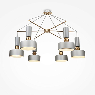 Подвесная люстра Maytoni Void MOD030PL-06GR серый, диаметр 94 см