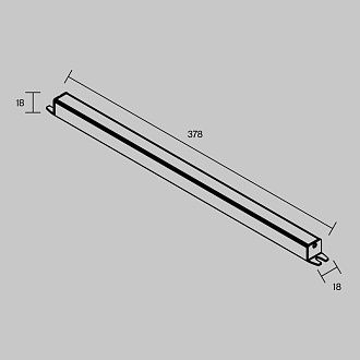 Блок питания PSL003 12V 72W IP 20 811019, 38*2*2 см, Maytoni Led Strip 811019, Серебро