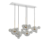 Подвесной светодиодный светильник Kink Light Галла 07545-4 (5AS),21, 70W LED, 3000K, белый-бронза