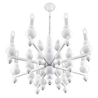 Люстра *72*-94 см, 8*E14*40W, Lumion NANA 8260/8, белый, хром