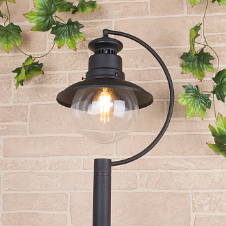 Talli F черный уличный светильник на столбе IP44 GL 3002F Elektrostandard