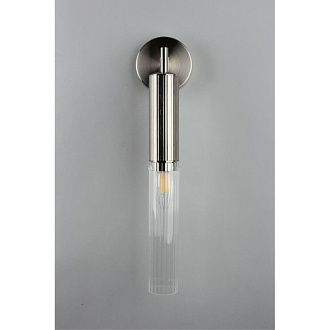Бра 10*10*43 см, 1*E14, 40W, Aployt KASIA APL.327.21.01, никель