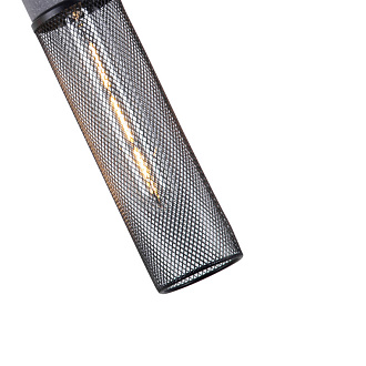 Подвесной светильник 6*193 см, 60W, Favourite cementita 4272-1P серый цемент, матовый черный