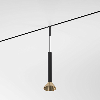 Светильник 6 см, 3W, 3000K, Elektrostandard Mini Magnetic 85164/01, черный-латунь