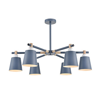 Люстра потолочная 80*51 см, 6*E27 Lumion ROSALINA 8098/6C синий