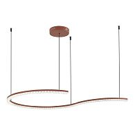 Подвесной светильник 84,6*124,5*-150 см, *LED, 65W, 4000K, ST-Luce Euclidics SL1018.603.01, коричневый