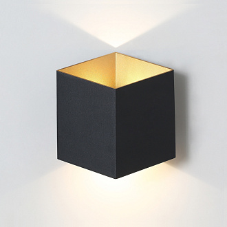 Бра Crystal Lux CLT 227W BL-GO, 12W LED, 3000K, черный-золото
