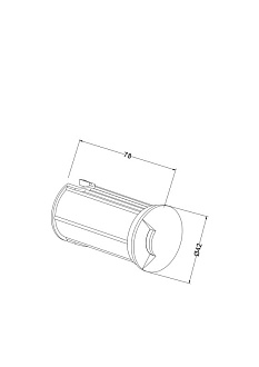 Встраиваемый светильник 4,2*7,8 см, LED*1W, 3000 К, Flash O044DL-L1S3K Maytoni Outdoor, Серебро