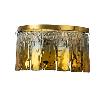 Бра Favourite Midas 3017-2W, D155*W310*H270, золотой латуни стеклянный декор выполнен по муранской технологии с частичным золочением