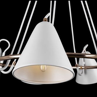 Светильник 75 см, Freya Falke FR8001PL-07WG, белый-золото