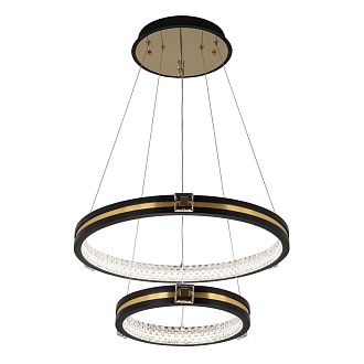 Подвесной светильник 52*52*140 см, LED 75W, 3000 / 6000K, Черный, Латунь LED4U L77084-2