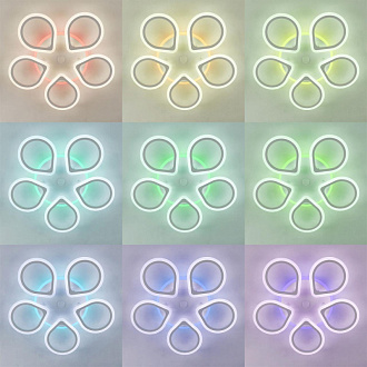 Люстра потолочная Citilux Транай Смарт CL235A150E, 65W LED, 3000-5500K, диаметр 70 см, белый