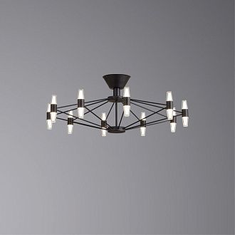 Потолочная люстра 80 см, 60W, 3000K, Aployt Bernadet APL.865.07.60, черный