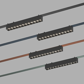 Светильник на шине 32,3*4*4,5 см, LED * 12W, 4000K, Denkirs Belty Grill DK5570-BK, черный