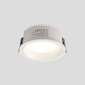 Светильник встраиваемый 10,5*4,5 см, вр 9,5 см, LED*9W, 4000K, Crystal Lux CLT 529 CLT 529C105 WH 4000K, Белый