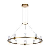 Подвесной светильник *4*200- см, 8*LED*45W, 3000K, Odeon Light Defance 7144/70L, бронзовый