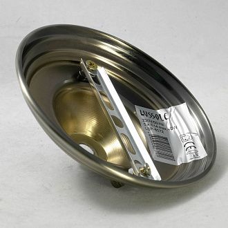 Потолочная люстра Lussole Lgo GRLSP-8072, диаметр 65 см, бронза-белый