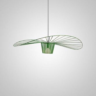 Подвесной светильник HAT D100 Green 100*100*11 см, 1*E27*60W, ImperiumLoft HAT01, Зелёный